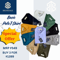 Pick Any 3 Polo T-Shirt Combo