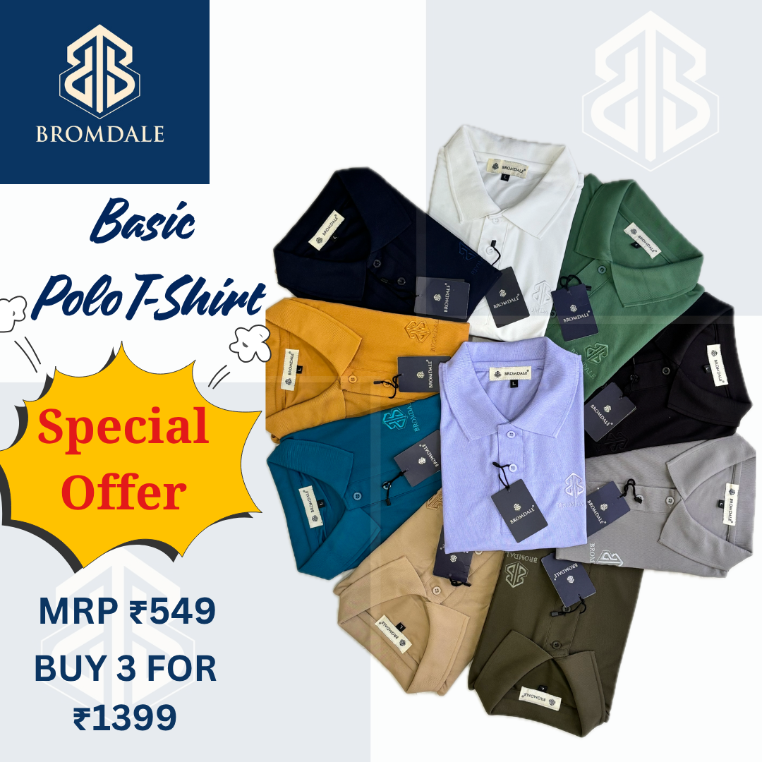 Pick Any 3 Polo T-Shirt Combo