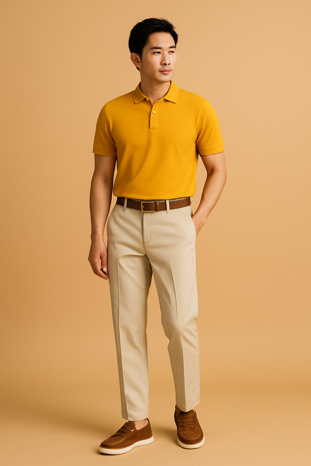 Polo T-Shirt Yellow Mustard